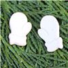 Order  Christmas Button - Pair Mittens Cream